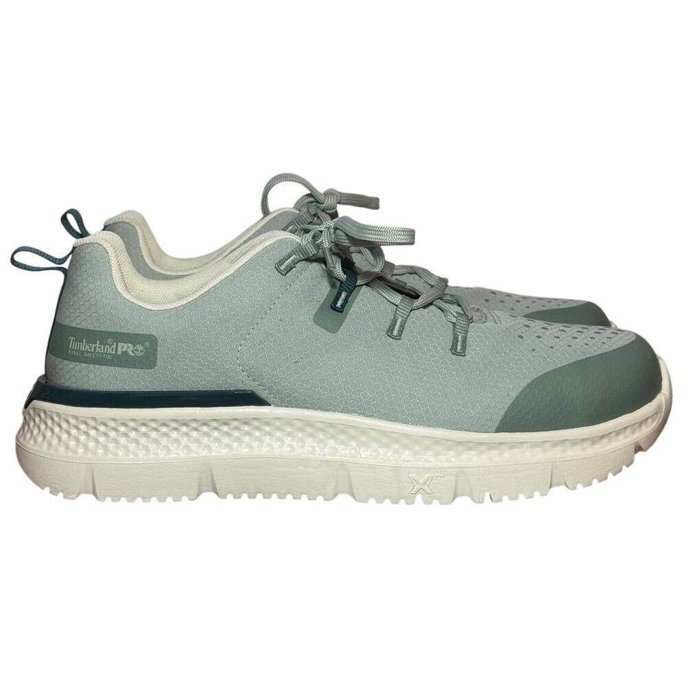 Timberland PRO Intercept Women's Steel Toe Work Shoe Sage Green 11M A61XK